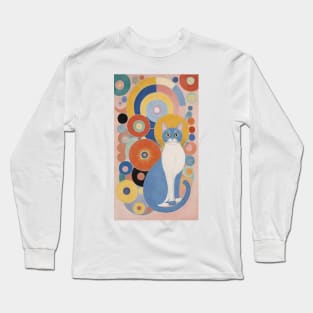 Feline Kaleidoscope: Inspired by Hilma af Klint Long Sleeve T-Shirt